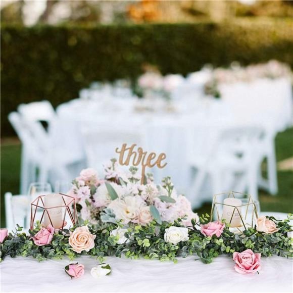 5 Sets of 2 Pack Artificial Eucalyptus Garland, Fake Eucalyptus Greenery Garland - Picture 5 of 6